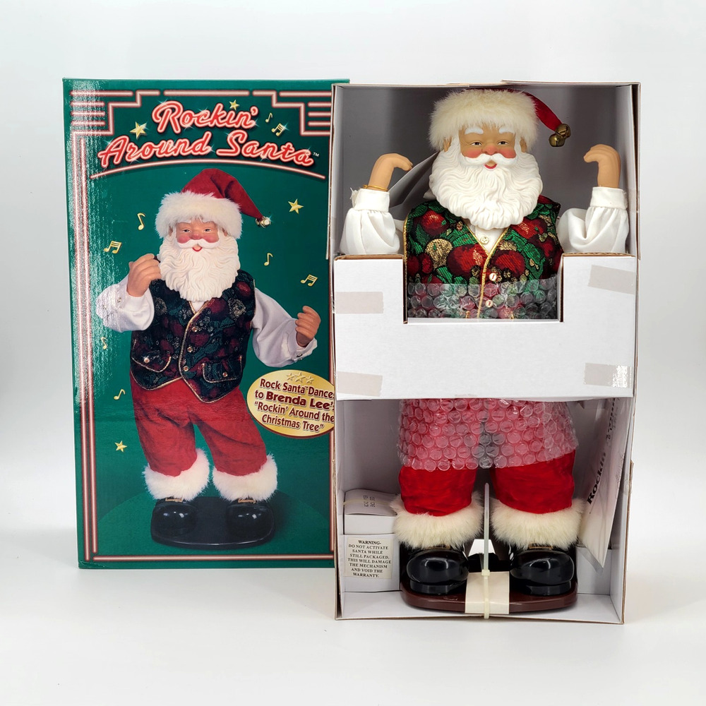 Vintage Rock Santa Rockin' Around Santa 3rd Edition Brenda Lee NIB Christmas